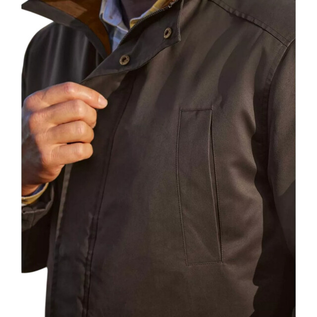 Atlas For Men Faux suede parka heren UTAF2026_darkbrown large