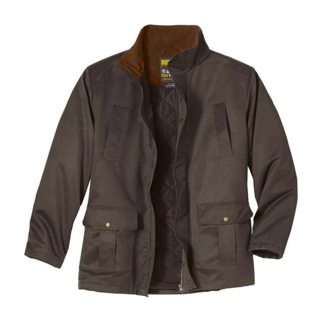 Atlas For Men Faux suede parka heren UTAF2026_darkbrown large