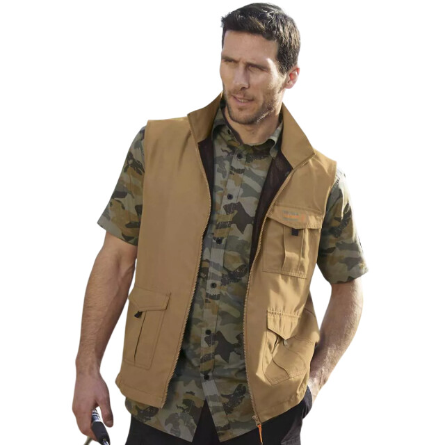 Atlas For Men Heren multi-zak gilet UTAF2075_camel large