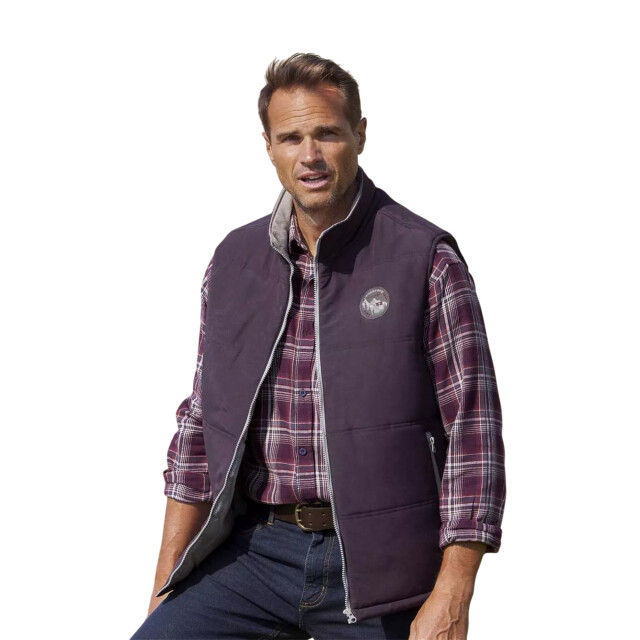 Atlas For Men Waterafstotend gewatteerd herenvest UTAF1712_plum large
