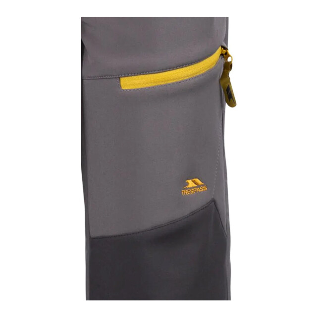 Trespass Hurry wandelbroek voor kinderen/kinderen UTTP6203_stormgreyyellowsulphur large