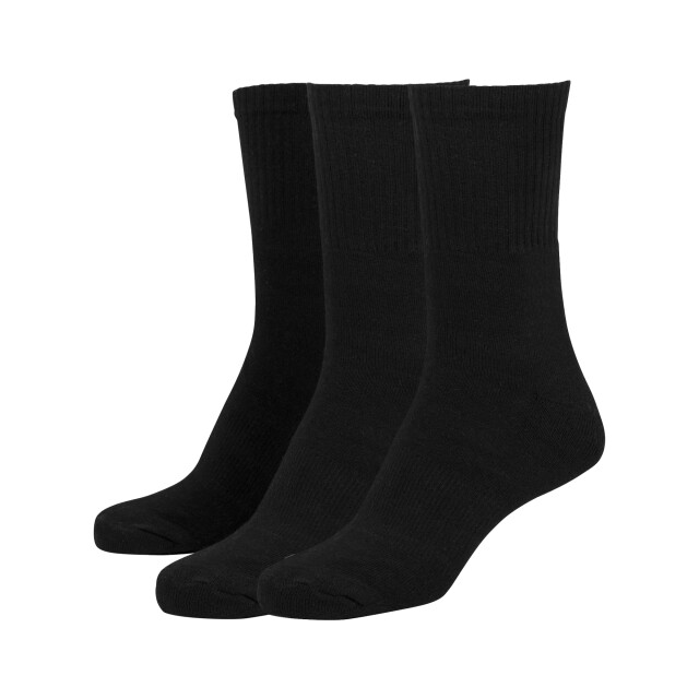 Urban Classics Uniseks sportsokken voor volwassenen (pak van 3) UTTN610_black large