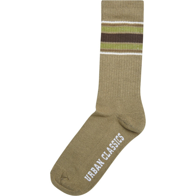 Urban Classics Heren stripe sokken (pak van 4) UTTN1462_whitewhitesandtinioliveunionbeige large