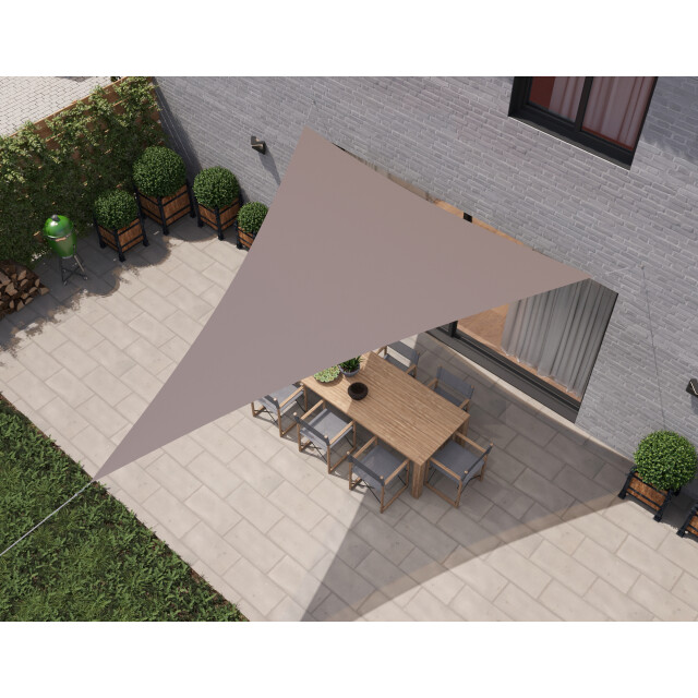 Hanse® Schaduwdoek driehoek gelijkbenig waterdoorlatend 5x7x7 m 3196307 large
