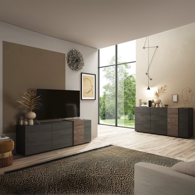 CaliCosy Buffet 2 deuren 3 laden l181 cm pluton 2937793 large