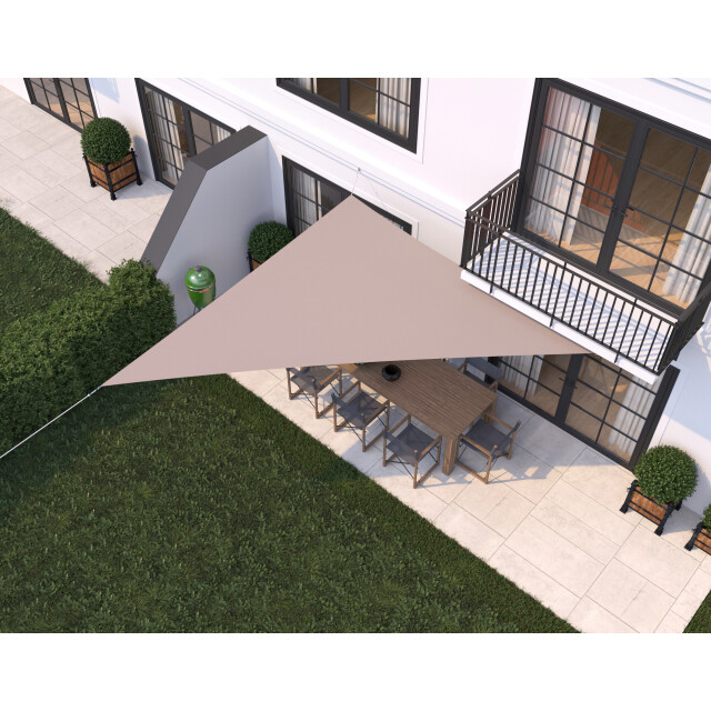 Hanse® Schaduwdoek driehoek 90° waterdoorlatend 4x5x6,8 m 3196338 large