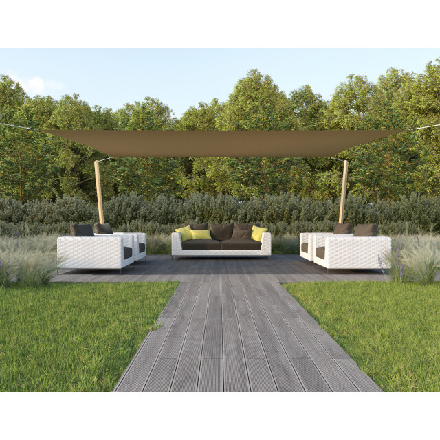 Hanse® Schaduwdoek vierkant waterafstotend 5x5 m zonnedoek 3196233 large