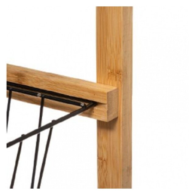 5Five 4goodz bamboe keukentrolley 4 schappen 40x22x83cm zwart/ 3196353 large