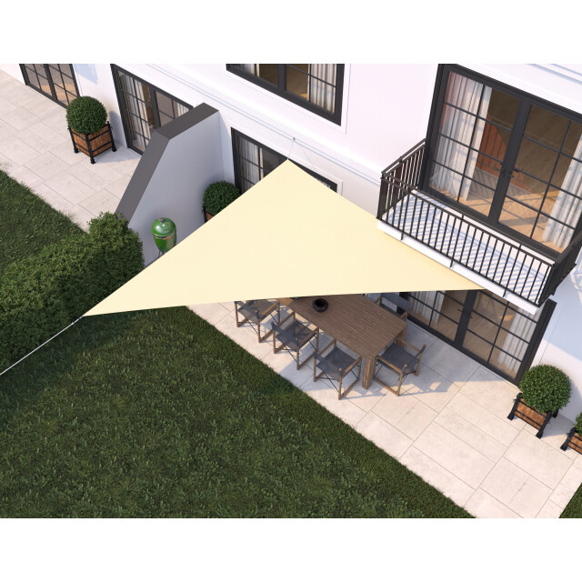 Hanse® Schaduwdoek driehoek 90° waterafstotend 3x4x5 m zonnedoek 3196349 large