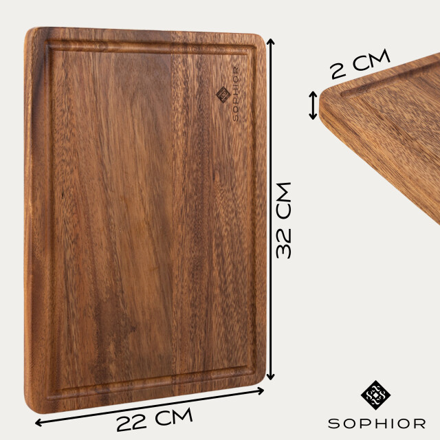 Sophior Snijplank van acacia hout 3174252 large