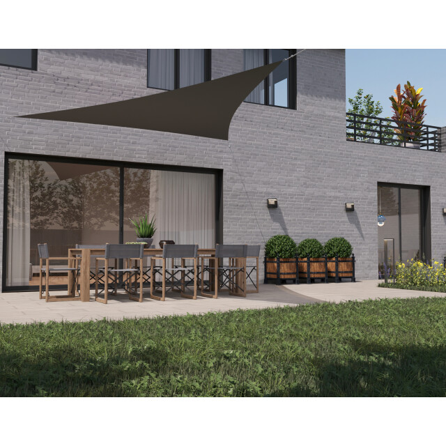 Hanse® Schaduwdoek driehoek gelijkbenig waterafstotend 5x7x7 m 3196321 large