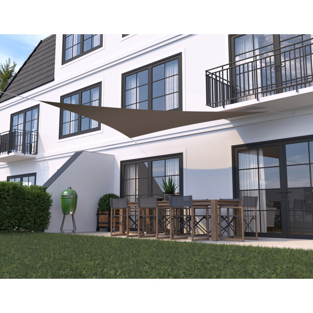 Hanse® Schaduwdoek driehoek gelijkbenig waterdoorlatend 3,5x3,5x4,95 m 3196337 large