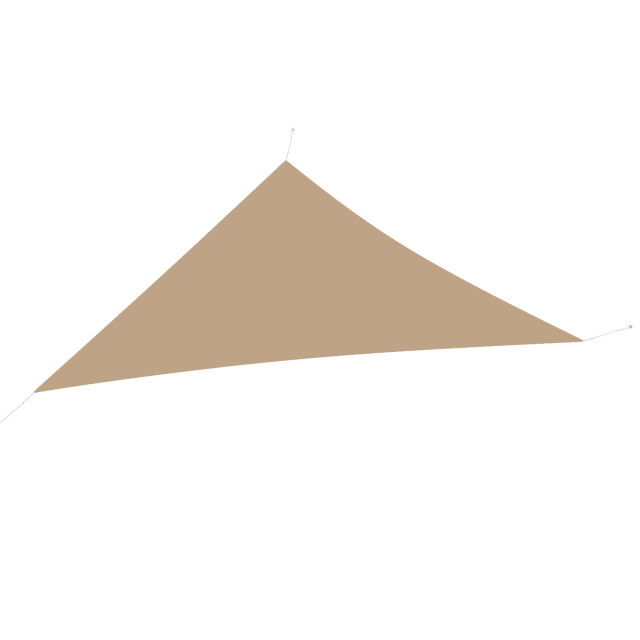 Hanse® Schaduwdoek driehoek 90° waterafstotend 3x4x5 m zonnedoek 3196349 large