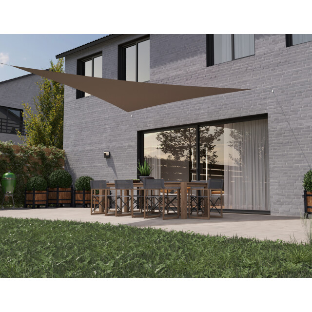 Hanse® Schaduwdoek driehoek gelijkbenig waterdoorlatend 5x7x7 m 3196307 large