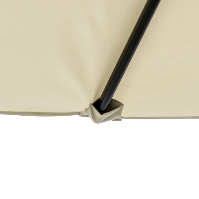 4goodz Outsunny duo-parasol 295x152 cm brede parasol zand 3195561 large