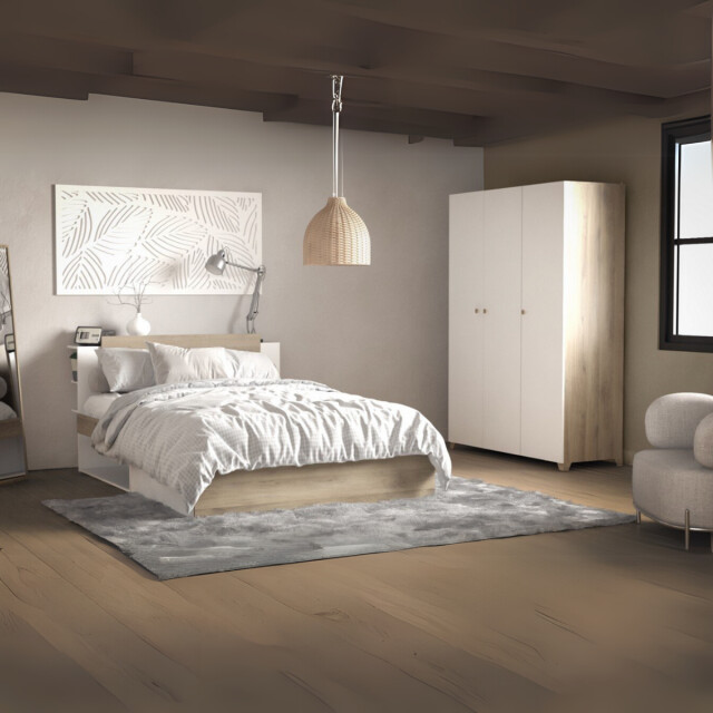 CaliCosy Bed van 140x190/200 cm met 2 laden en 2 vakken l144,7 cm 2937691 large