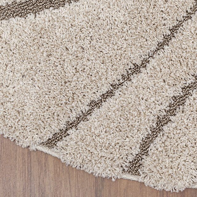 Muratap Luxus shaggy plus hoogpolig vloerkleed skandi design uni effen rond 3046062 large