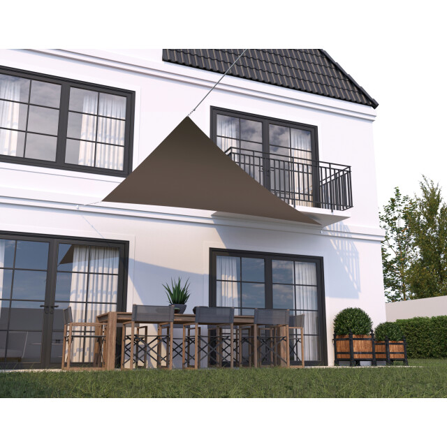 Hanse® Schaduwdoek driehoek 90° waterdoorlatend 4x5x6,8 m 3196338 large