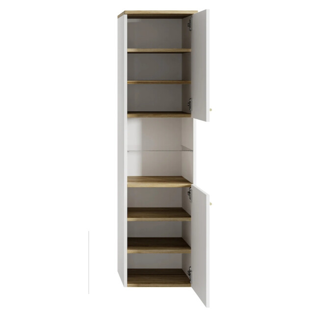 Badplaats Badkamerkast bravos 35 x 35 x 133 cm met eiken hangende 3195968 large