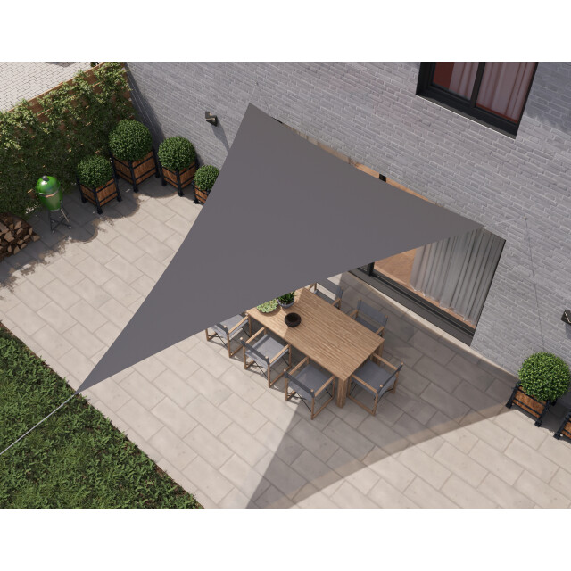 Hanse® Schaduwdoek driehoek gelijkbenig waterafstotend 5x7x7 m 3196321 large
