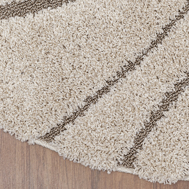 Muratap Luxus shaggy plus hoogpolig vloerkleed skandi design uni effen rond 3046061 large