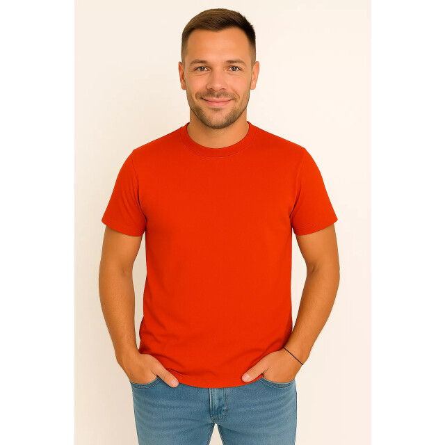 X-Name heren t-shirt - zachte stof italianstyle A-019-OR large