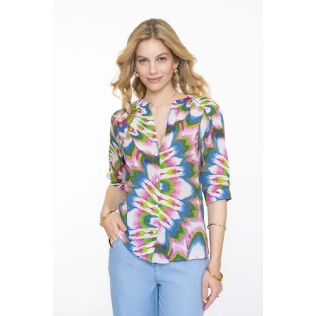 Geisha 53471-20 718 top ecru/lilac/blue 53471-20 718 large
