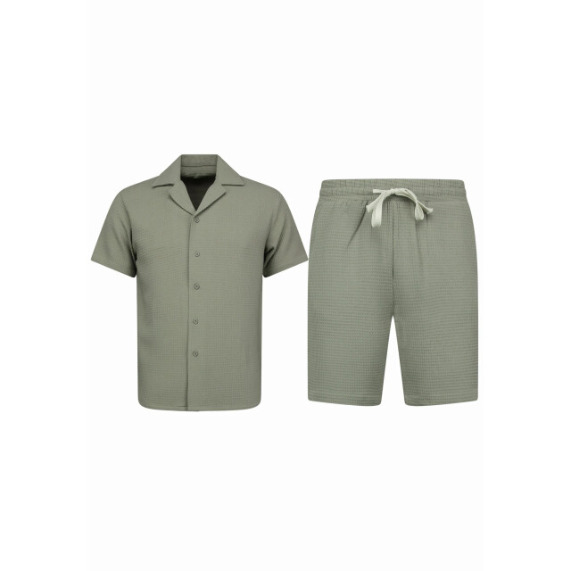 Enos Ribbed oversized shirt zomer set SET: MMG-009 large