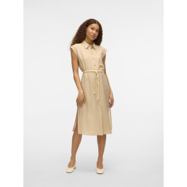 Vero Moda Vmheaven belt calf shirt dress wvn zand 4429.04.0017 large