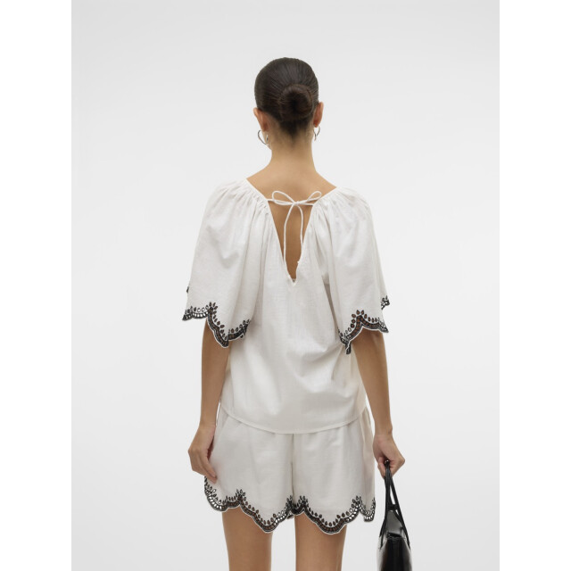 Vero Moda Vmdiana 24 v-neck top wvn btq off-white 4382.02.0087 large