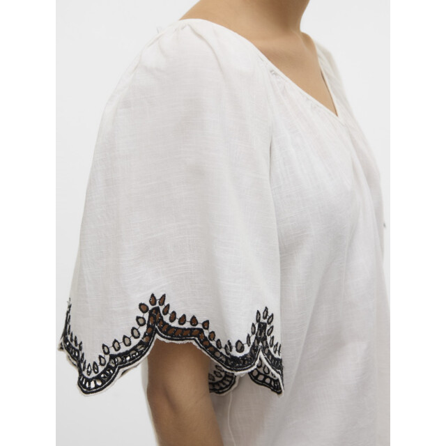 Vero Moda Vmdiana 24 v-neck top wvn btq off-white 4382.02.0087 large