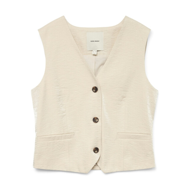 Vero Moda Vmliana sl shiny waistcoat beige 4259.05.0013 large