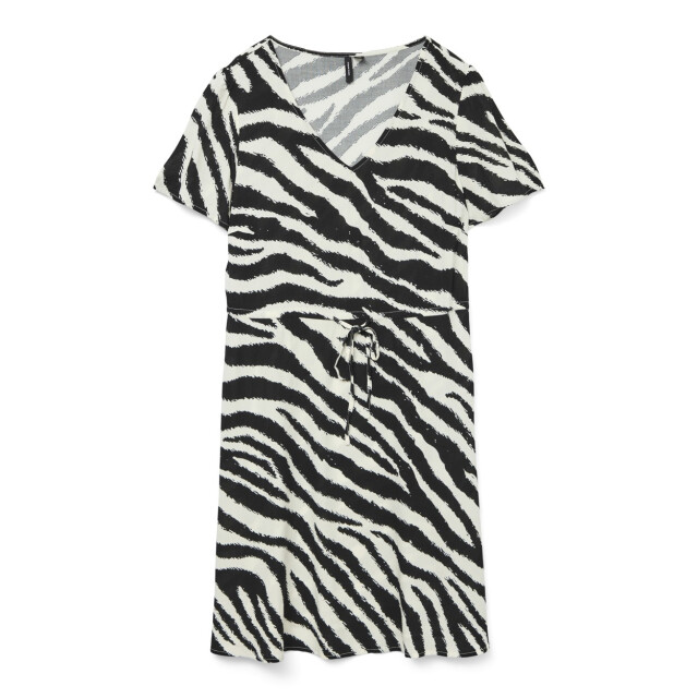 Vero Moda Vmeasy joy ss short dress wvn ga ecru dessin 4409.08.0002 large