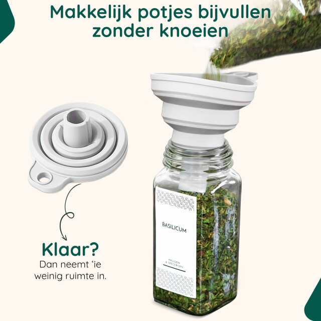 Xivada Kruidenrek ophangbaar met 24 kruidenpotjes 240 kruidenlabels 3193634 large