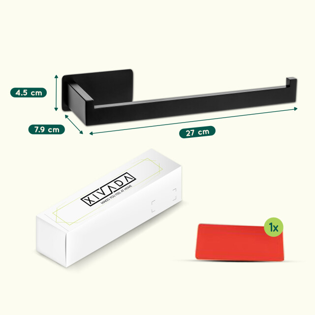 Xivada Keukenrolhouder mona zonder boren plakstrip rvs - 3193589 large