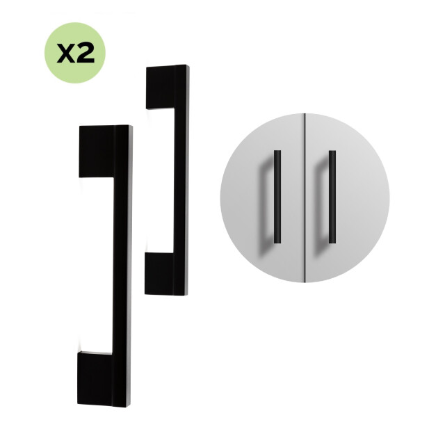 Xivada Handgreep 128 mm aluminium meubelgreep set van 2 3196030 large