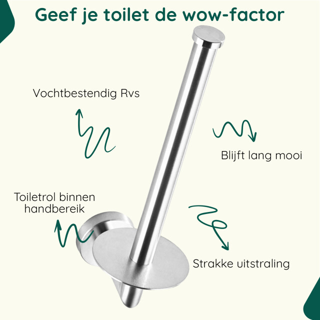 Xivada Reserverolhouder banci boren voor 2 wc rollen - 3195470 large
