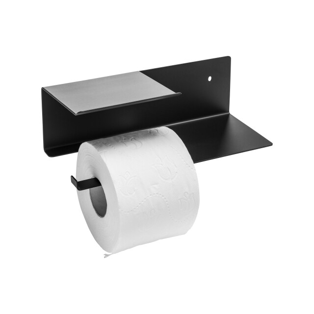 Xivada Toiletrolhouder fava met plankje boren rvs - 3193609 large