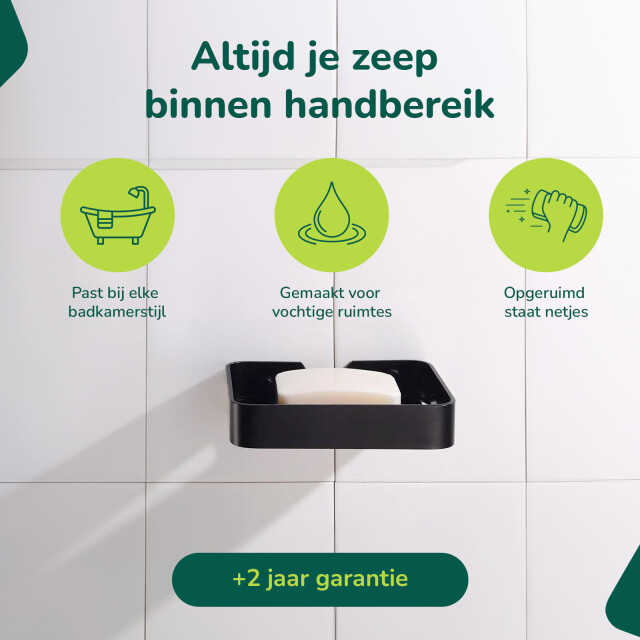 Xivada Zeepbakje sapo rvs inclusief schroefset hangend - 3195449 large