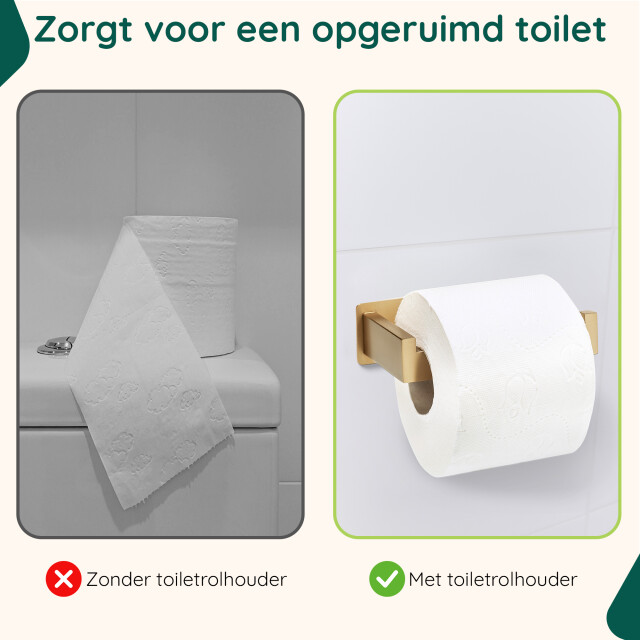 Xivada Wc rolhouder luca zonder boren rvs zelfklevend - 3193585 large
