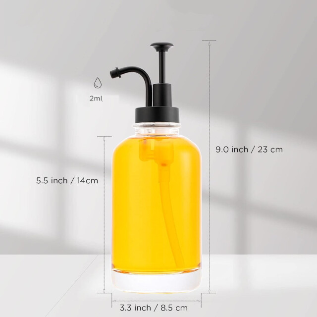Xivada Koffiesiroop dispenser 500 ml glas - set van 2 3193626 large