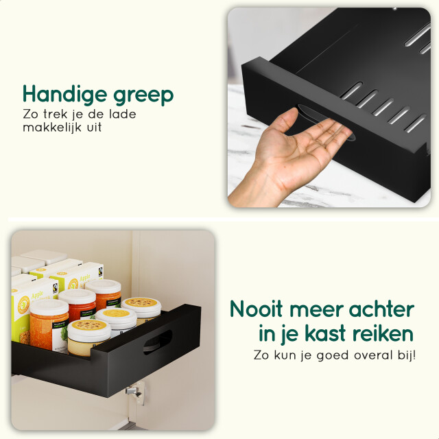 Xivada Keukenkast organizer schuiflade aluminium 30 cm - 3195480 large