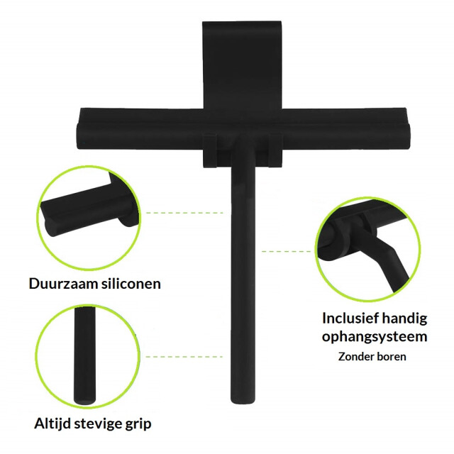 Xivada Douchewisser siliconen vrijstaand met ophanghaak - 3193625 large