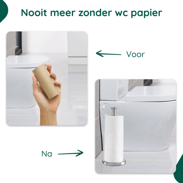 Xivada Reserverolhouder lotis vrijstaand voor 3 wc rollen - 3195466 large