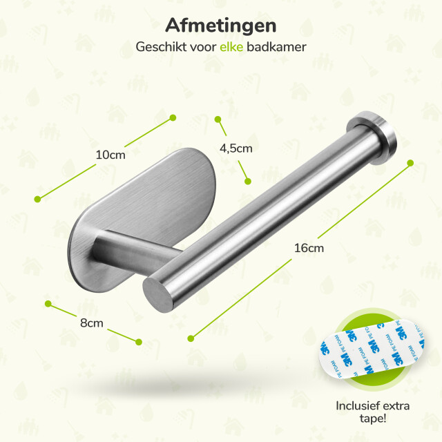 Xivada Toiletrolhouder nino rvs zelfklevend - 3193569 large