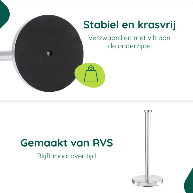 Xivada Reserverolhouder lotis vrijstaand voor 3 wc rollen - 3195466 large