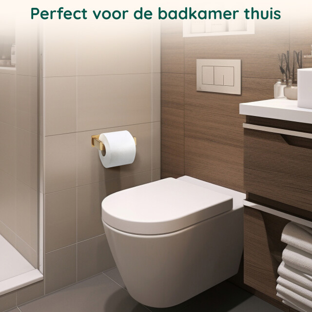 Xivada Wc rolhouder luca zonder boren rvs zelfklevend - 3193585 large