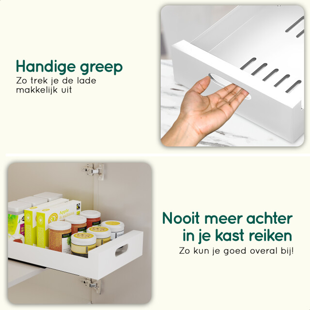 Xivada Keukenkast organizer schuiflade aluminium 30 cm - 3195485 large