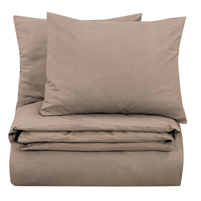DoubleDry Dekbedovertrek 100% natuurlijk katoen eenpersoons 140x200/220 cm + 1 3013211 large