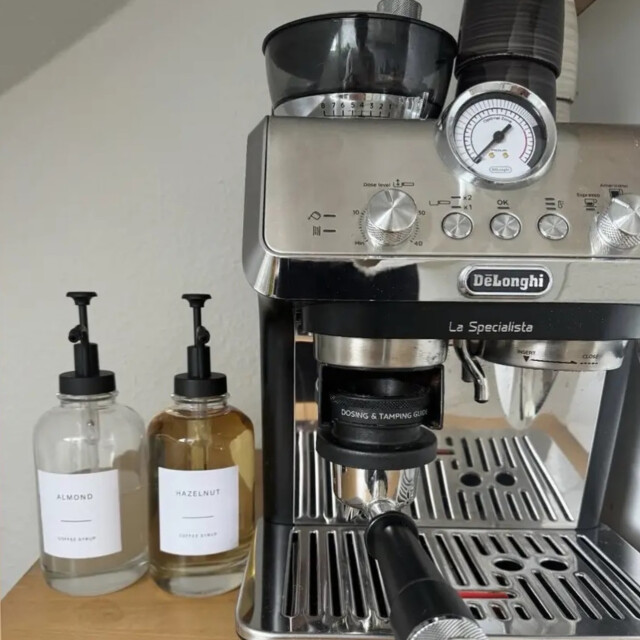 Xivada Koffiesiroop dispenser 500 ml glas - set van 2 3193626 large